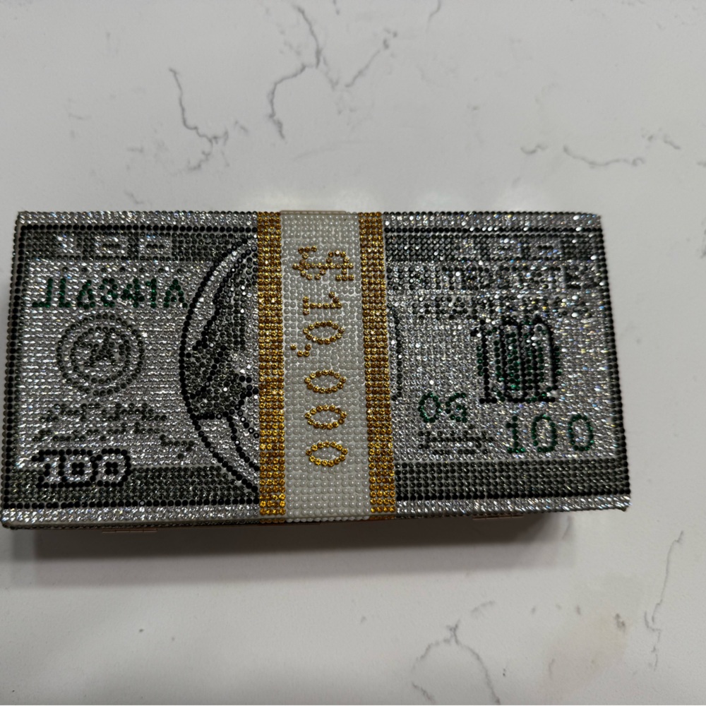 Crystal Money Clutch